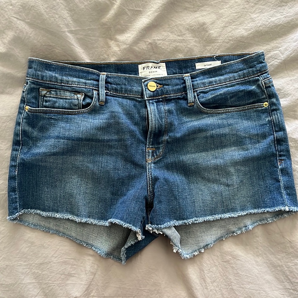 Frame denim shorts